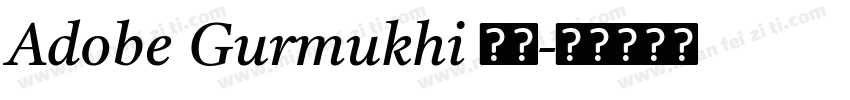 Adobe Gurmukhi 粗体字体转换